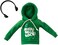 the ELF on the SHELF Claus Couture Jingle Jam Hoodie Novelty, Green