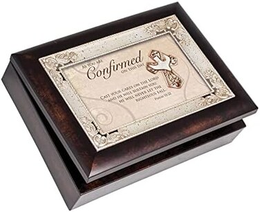 Cottage Garden Italian Inspired Inspirational Music Box - Confirmation Plays Amazing Grace