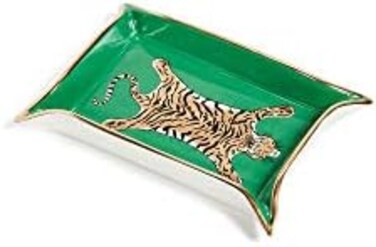 Jonathan Adler Tiger Valet Tray, Green