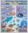 JesPlay Under The Sea Ocean Window Clings for Kids &amp; Toddlers ( USA - Reusable Window Stickers Gels &amp; Decals) Puffy Sticker Activites for Car Plane Home - Underwater Animals Fish Mermaid Shark