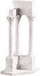 Design Toscano Roman Forum Temple of Vespasian Corner Column Decorative Statue, 12 Inch, Faux Stone Finish