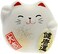 Kotobuki Maneki Neko Charm Kenkoh-un Collectible Figurine, Good Health, White