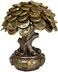 Ebros Gift Feng Shui Gold Tree Statue Golden Money Coin Tree of Wealth And Abundance Decor Talisman Figurine