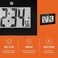 MARATHON CL030064 Large Digital Wall Clock with Fold-Out Table Stand. Size is 9 inches with Big 3.25 Inch Digits. Batteries Included (Black)