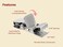 Wise Linkers Double Rug Clips (4 Pcs per pack) for hanging carpets rugs and quilts
