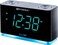 Emerson Smartset Alarm Clock Radio with Bluetooth Speaker with USB Port for iPhone/iPad/iPod/Android and Tablets, 1.4" Cyan LED Display and Night Light, ER100301