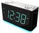 Emerson Smartset Alarm Clock Radio with Bluetooth Speaker with USB Port for iPhone/iPad/iPod/Android and Tablets, 1.4" Cyan LED Display and Night Light, ER100301