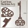 CraftyCrocodile GSM Large Iron Decorative Skeleton Key
