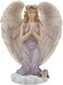 Home-n-Gifts Kneeling Angel in Prayer Figurine on a Heavenly Cloud with Accents of Roses for Spiritual, Religious and Christian Home Decor Sculptures or Statues As Artistic Inspirational Gifts