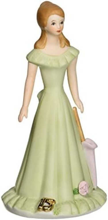 Enesco Growing Up Girls &ldquo;Brunette Age 15&rdquo; Porcelain Figurine, 7&rdquo;