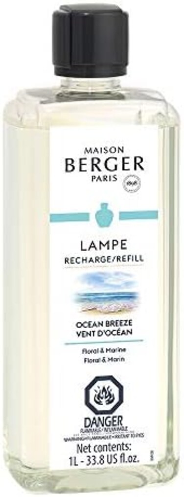 MAISON BERGER Lampe Parfum De - 33.8oz/1L Ocean Breeze