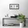 Americanflat 8x14 Collage Picture Frame in Black - Displays Three 4x6 Frame Openings - Engineered Wood Panoramic Picture Frame with Shatter Resistant Glass, Hanging Hardware, and Easel