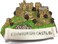 WitnyStore Tiny 3" Edinburgh Castle Scotland Magnet - Miniature Hand Made Resin 3D Europe Landmark Tourist Attraction Decorative Refrigerator Fridge Magnets D&eacute;cor Collectible Traveler Souvenirs Gifts