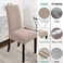NORTHERN BROTHERS Dining Room Chair Slipcovers Dining Chair Covers Parsons Chair Slipcover Stretch Chair Covers Dining Table Chair Covers Set of 6, Khaki