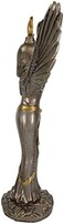 Ebros Gift Egyptian Theme Isis With Open Wings Goddess of Magic and Nature Bronzed Statue Sculpture