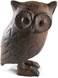 Upper Deck Cast Iron Owl Figurine Statue - Brown 4.5" Tall