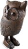 Upper Deck Cast Iron Owl Figurine Statue - Brown 4.5" Tall