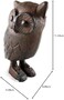 Upper Deck Cast Iron Owl Figurine Statue - Brown 4.5" Tall