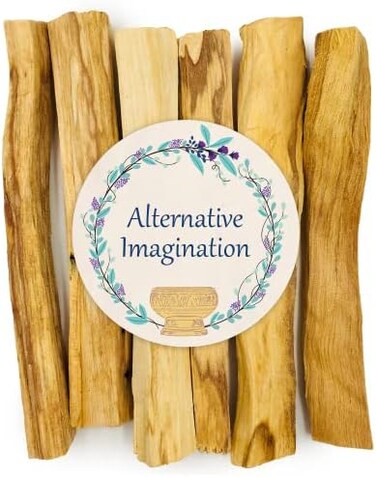 Alternative Imagination Premium Palo Santo Holy Wood Incense Sticks Purifying, Cleansing, Healing, Meditating, Stress Relief. 100% Natural Sustainable, Wild Harvested. (6)