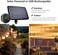 Lepro LE Solar String Lights Outdoor, 25ft Solar Festoon Lights Outdoor with 25 G40 LED Bulbs, Waterproof Bulb Fairy String Lights with 4 Light Modes for Garden, Gazebo, Patio, Pergola, Party and More