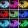 شريط اضاءة LED يعمل بالبطارية بطول 2 متر/6.6 قدم، شريط اضاءة LED RGB مرن متغير اللون، اضاءة خلفية خلفية للتلفزيون