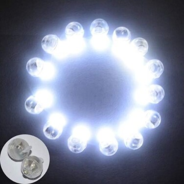 Neo LOONS 100pcs/lot 100 X White Round Led Flash Ball Lamp Balloon Light long standby time for Paper Lantern Balloon Light Party Wedding Decoration