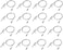 OTTFF 16 Pcs Lighting Light Suspension Cables Kit Hanging Chains, Per Strip Load 6.6 Ib &amp; 3 ft for LED Panel Light LED Shop Lights Aquarium Lights,Attachments Included