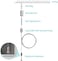 OTTFF 16 Pcs Lighting Light Suspension Cables Kit Hanging Chains, Per Strip Load 6.6 Ib &amp; 3 ft for LED Panel Light LED Shop Lights Aquarium Lights,Attachments Included