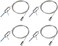 OTTFF 4 Pcs Lighting Light Suspension Cables Kit Hanging Chains, Per Strip Load 6.6 Ib 3 ft for LED Panel Light Shop Lights Aquarium Lights,Attachments Included