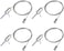 OTTFF 4 Pcs Lighting Light Suspension Cables Kit Hanging Chains, Per Strip Load 6.6 Ib 3 ft for LED Panel Light Shop Lights Aquarium Lights,Attachments Included