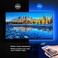 مجموعة شريط اضاءة LED بمنفذ USB، 4 شرائط مقطوعة مسبقا و3 مشابك تثبيت اسلاك و44 مفتاح تحكم عن بعد صغير بالوان الفضاء اللوني ار جي بي، شريط اضاءة LED باضاءة خلفية للتلفزيون (اضاءة خلفية USB)