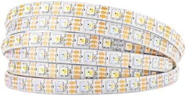 RGBW RGBWW ابيض دافئ SK6812 (مشابه WS2812B) 16.4 قدم 5 متر 60 مصباح LED/بكسل/متر مرن قابل للعنونة بشكل فردي 4 الوان في 1 LED دريم ملون مقاوم للماء IP65 تيار مستمر 5 فولت