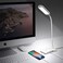 مصباح مكتب LED ايفي مع منفذ USB، مفتاح لمس ثلاثي الاتجاهات، ازرق (ابيض) من IVY-40BK