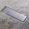 ZOIC Linear Stealth Tile Insert Floor Grate Bathroom Shower Waste Drain 304 Stainless Steel Side Outlet 23.62 Inches (600MM)