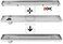ZOIC Linear Stealth Tile Insert Floor Grate Bathroom Shower Waste Drain 304 Stainless Steel Side Outlet 23.62 Inches (600MM)