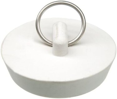 (2.5 سم - 1.9 سم - 1 في كل بطاقة) - سدادة تصريف مطاطية دانكو 88272 4.4 سم، باللون الأبيض، مُزينة