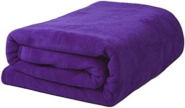 منشفة حمام فاخرة من المايكروفايبر من سيمبلايف، منشفة حمام كبيرة جدا، منشفة شاطئ سريعة الجفاف (36 انش × 72 انش، ارجواني)