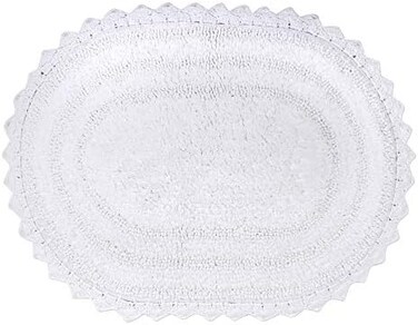 سجادة حمام قابلة للعكس من مجموعة الكروشيه من دي آي آي آي ، مقاس كبير بيضاوي ، 53.34 × 86.3