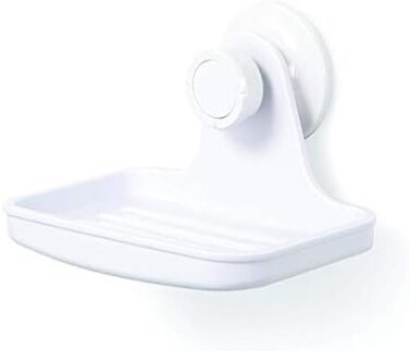 طبق صابون استحمام من أومبرا فليكس مع تقنية القفل الهلامي الحاصلة على براءة اختراع، 9.75399999996 × 12.497 × 7.62 سم، أبيض، 1004433-660