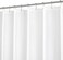 N&amp;Y HOME Extra Long Shower Curtain or Liner 72" W x 108" H - Hotel Quality, Washable Fabric, White Bathroom Curtains with Grommets, 72x108