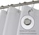 N&amp;Y HOME Extra Long Shower Curtain or Liner 72" W x 108" H - Hotel Quality, Washable Fabric, White Bathroom Curtains with Grommets, 72x108