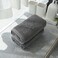 sense gnosis Hand Towels Premium 100 Percent Cotton Ultra Thick Soft Highly Absorbent Embroidered Multicolored Bathroom Towel Home Spa, Towel Set of 2, 13 X 29 Inch (Grey, White) Grey MJG2