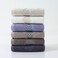 sense gnosis Hand Towels Premium 100 Percent Cotton Ultra Thick Soft Highly Absorbent Embroidered Multicolored Bathroom Towel Home Spa, Towel Set of 2, 13 X 29 Inch (Grey, White) Grey MJG2