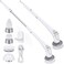 Tilswall Electric Spin Scrubber - Cordless Shower Power Scrubber, Bathroom Cleaner Tools Set with 4 Replaceable Brush Heads, Grout Cleaning Brush with Long Handle for Tile Floor Bathtub