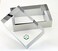 NEWLINE NY Stainless Steel 3 Sizes Rectangular Molding Forming Layering Cake Pastry Rings 3 In 1 Set Rectangular Cake Pastry Rings Natural Stainless Steel