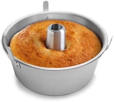 Fox Run Loose Bottom Angel Food Cake Pan, Aluminum, 10.75-Inch