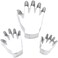 R&amp;M International Hand Shaped Cookie Cutters, Assorted Sizes, 3-Piece Set in Gift Tin