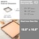 CHEFMADE 11-Inch Baking Sheet Pan, Non-Stick Square Jelly Roll Bakeware for Oven Roasting Meat Bread Battenberg Pizzas Pastries 11.2" x 11.2" x 1.4" (Champagne Gold)