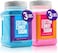 The Candery Cotton Candy Floss Sugar (2-Pack) Includes   Raspberry Blue and Strawberry   Plastic, Reusable Jars   Easy Pour Spout or Scoop   3 LBS Jars