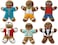 Tovolo 81-3804 Ginger Boys Gingerbread Man Cookie Cutters, Set of 6